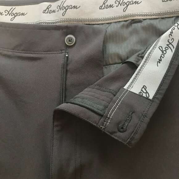 Ben Hogan Men's Flat Front Bermuda Golf Shorts Sz 40 in Black Activewear Sporty - Picture 10 of 14